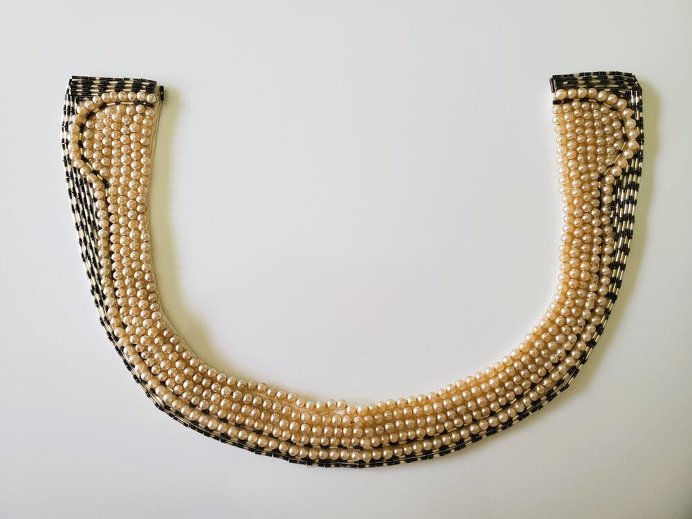 Vintage 1950's Pearl and Sequin Neckline